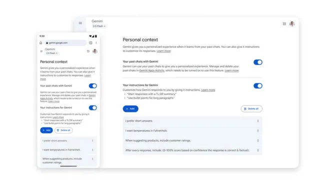 Google, Gemini’a iki yeni faydalı özellik ekledi