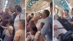 Marmaray’da korkutan kavga: Çocuklarının önünde baba darbedildi