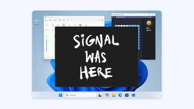 Signal, tartışmalı Windows 11 özelliği Recall’un uygulamasından görüntü almasını engelledi